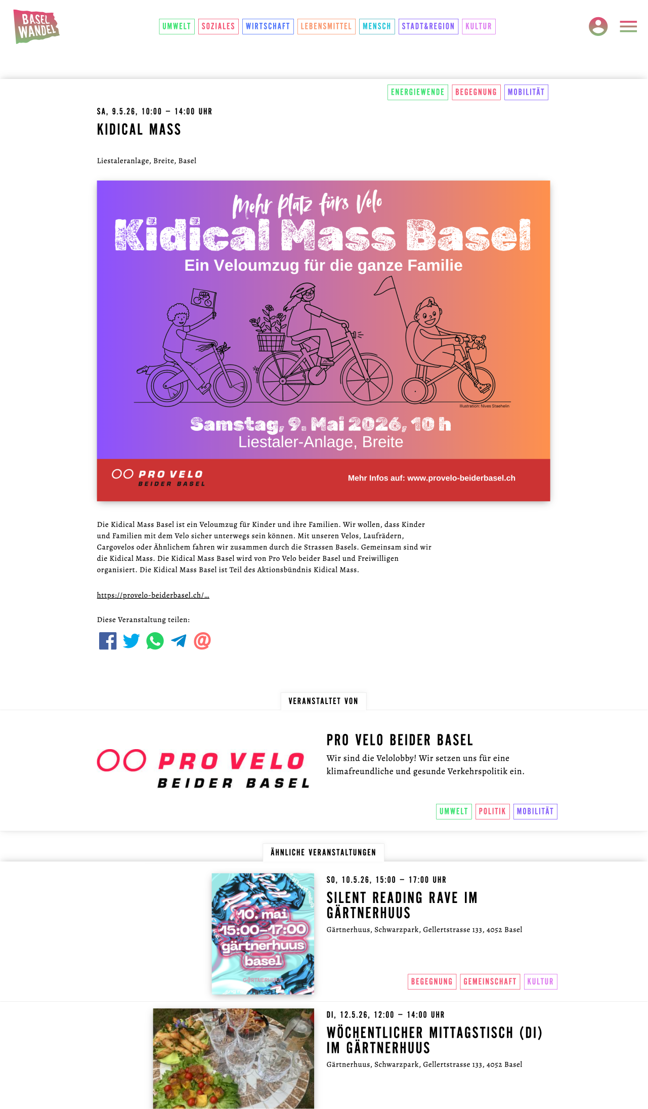 BaselWandel.ch Veranstaltungsseite